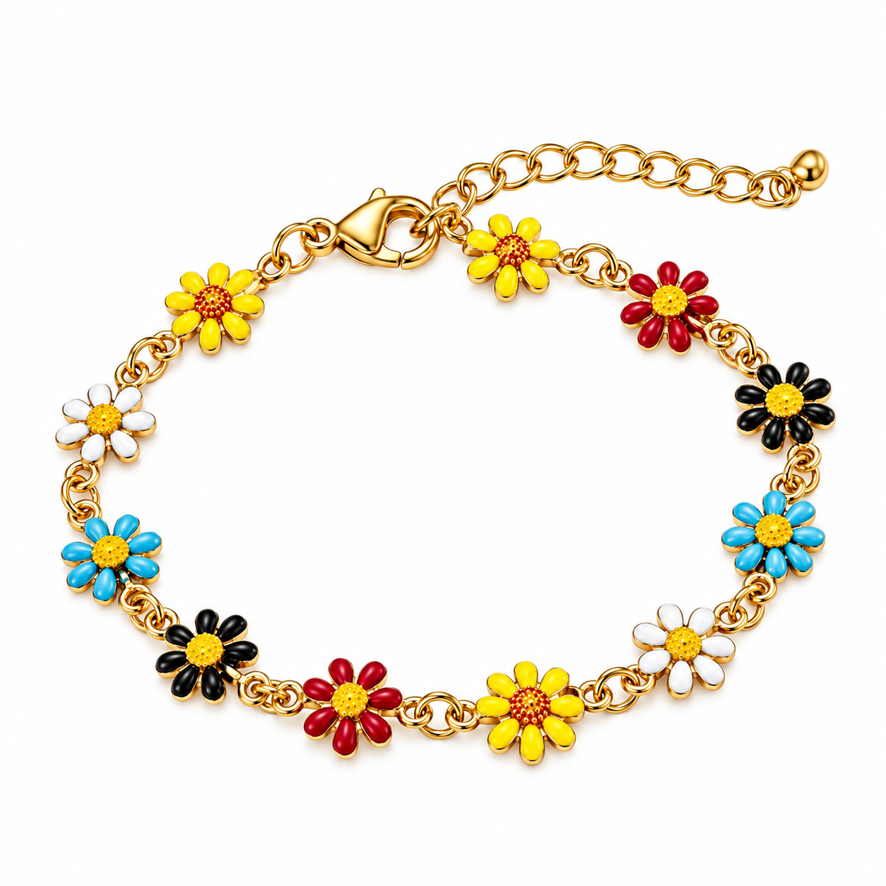 Image of Daisy Flower Bracelet