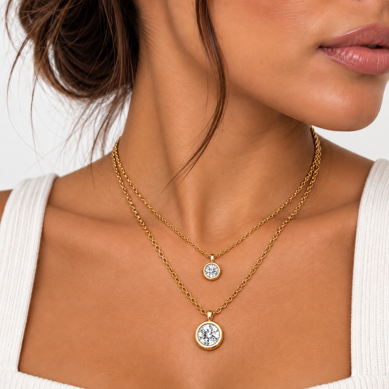 Image of Double Di Necklace