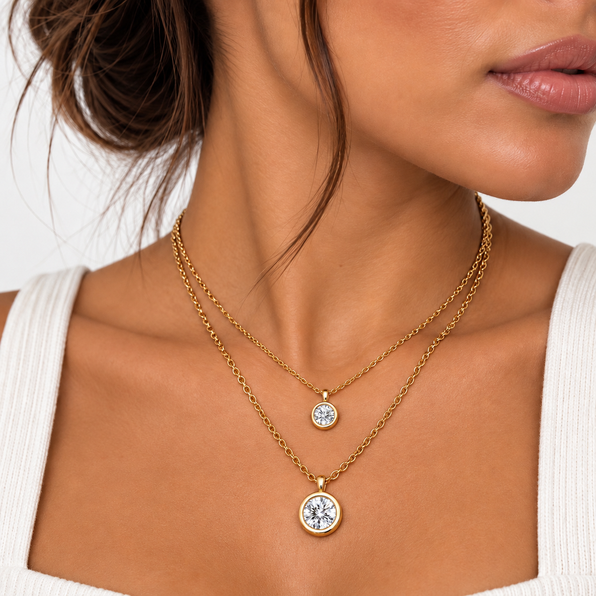 Double Di Necklace