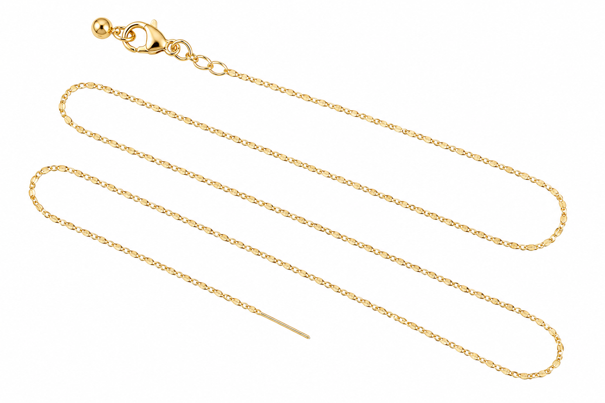 Goldie 18k Threader Chain