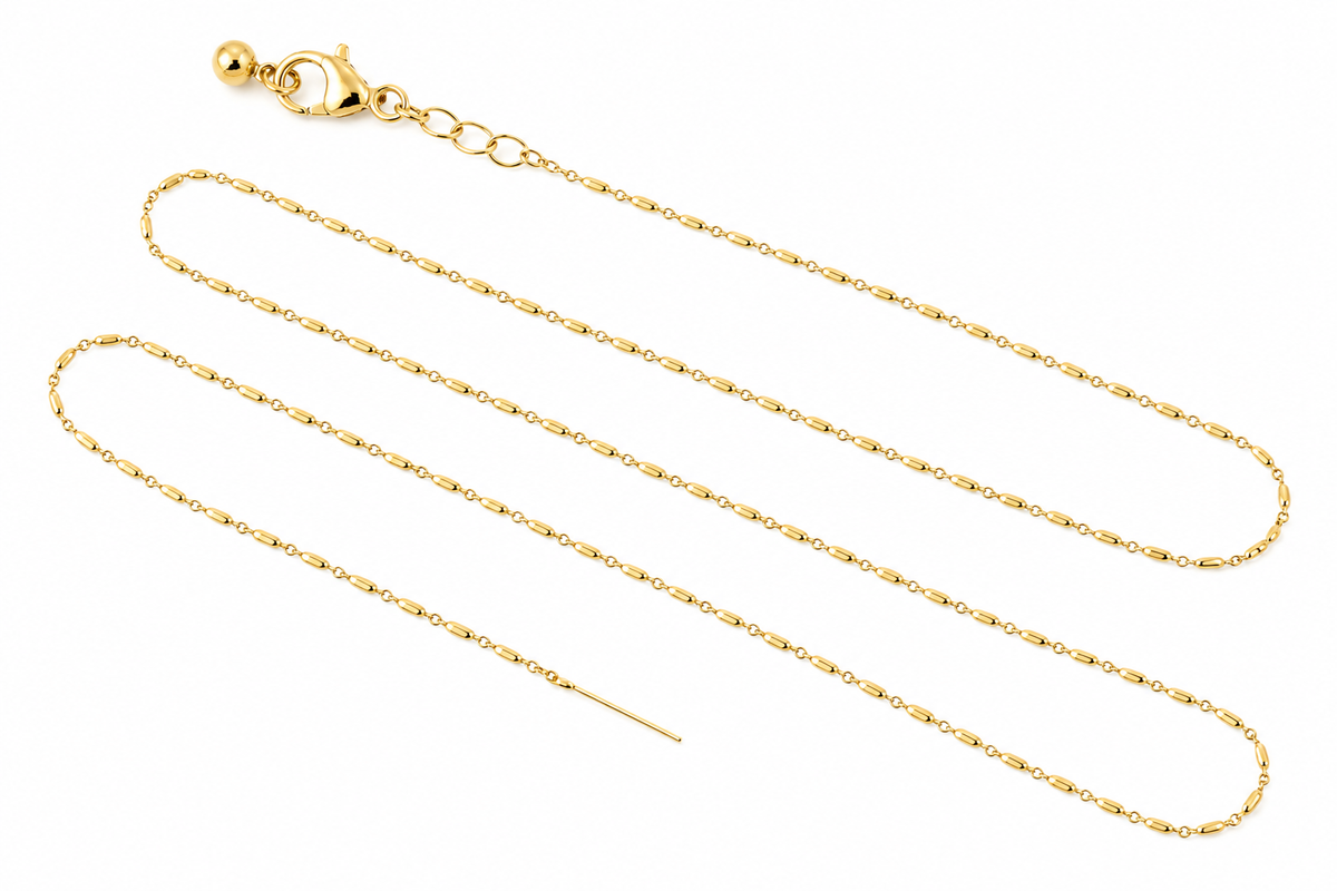 Goldie 24k Threader Chain