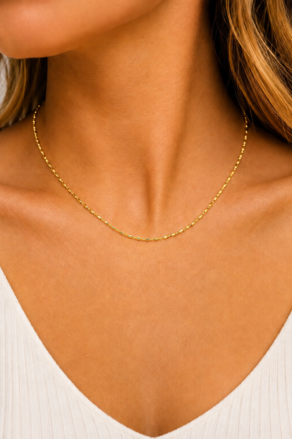 Goldie 18k Threader Chain