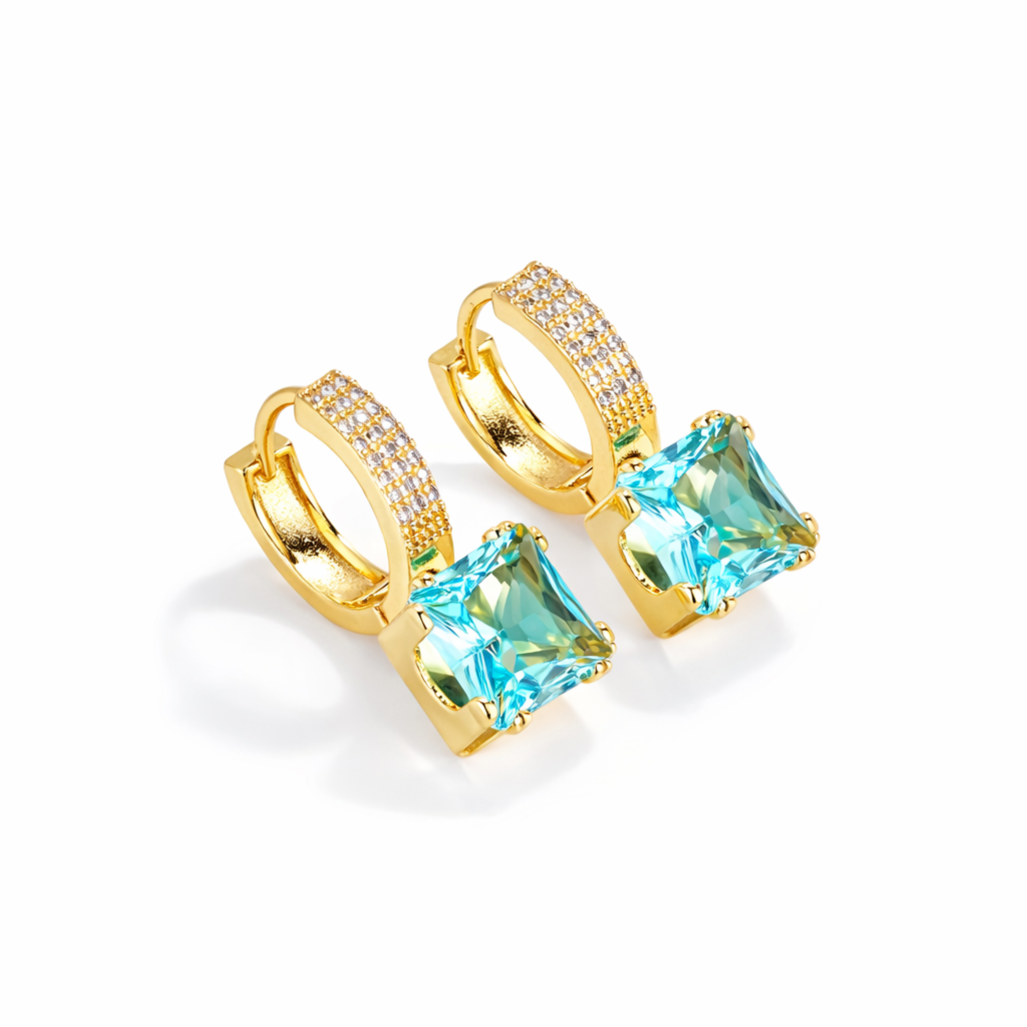 Image of The Aquamarine Drop Studs