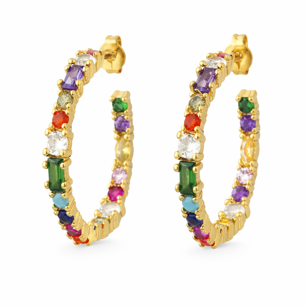 Daisy Rainbow Hoops