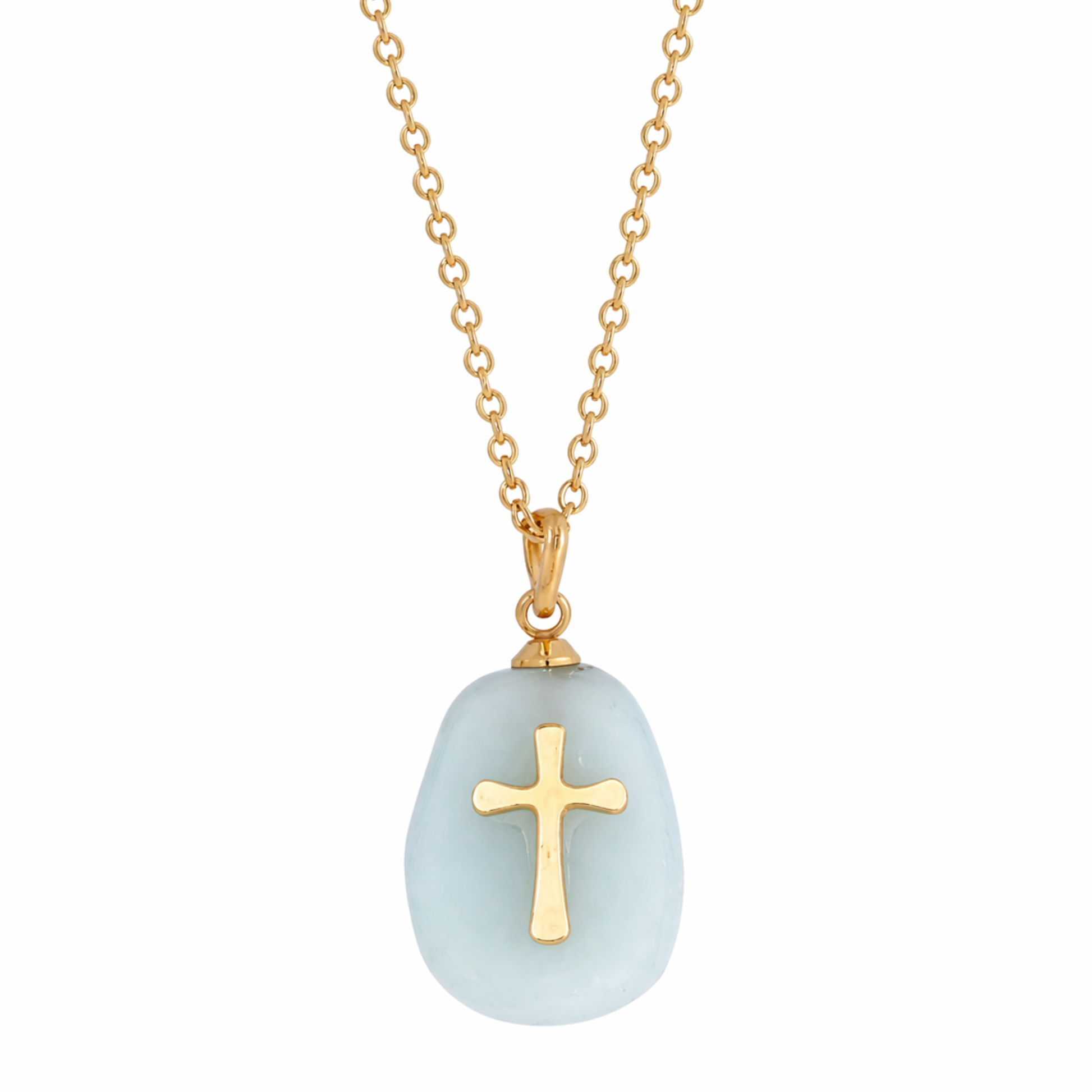 Grace Cross Stone Necklace