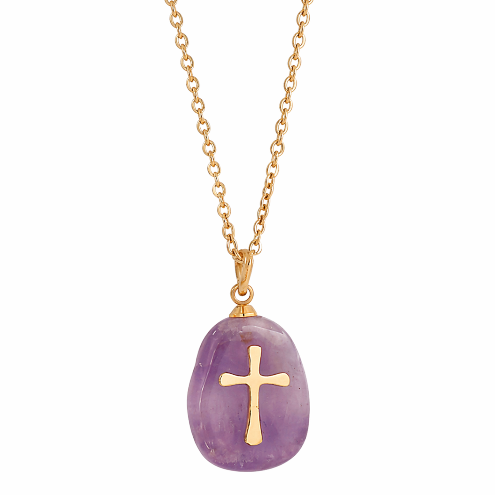Image of Grace Cross Stone Necklace