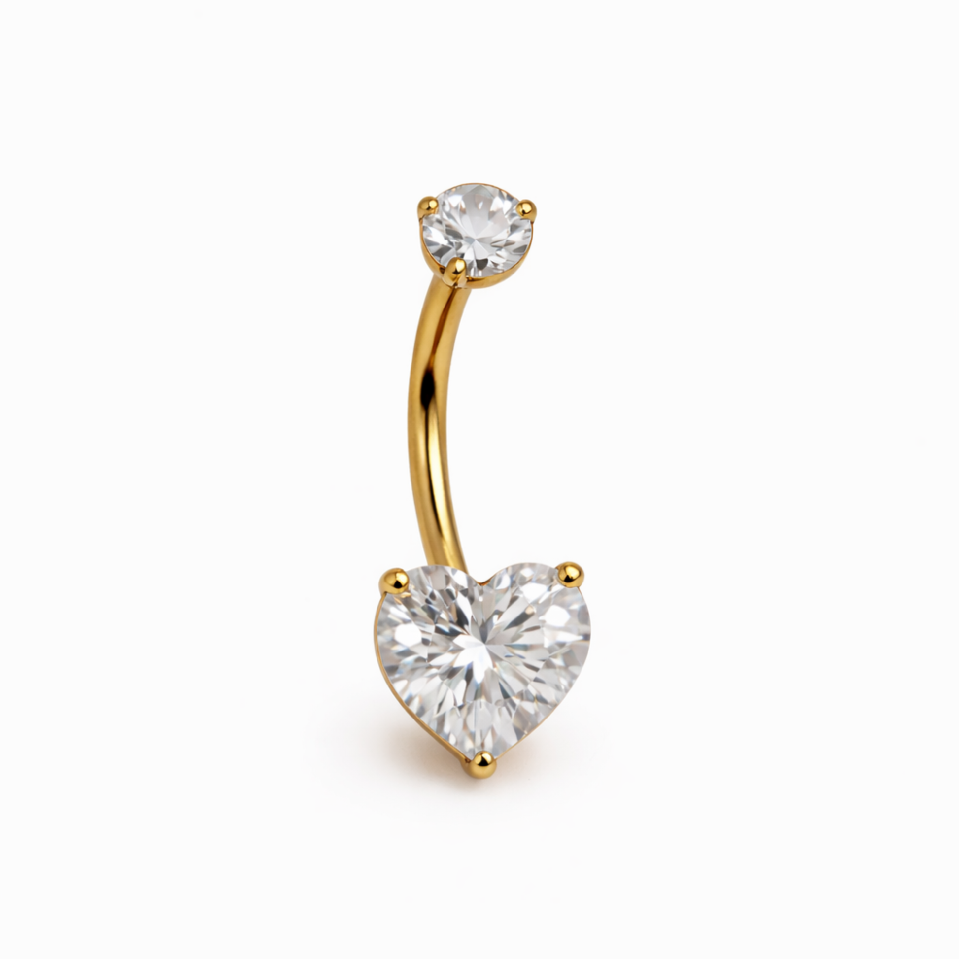 Elena Heart Belly Button Ring