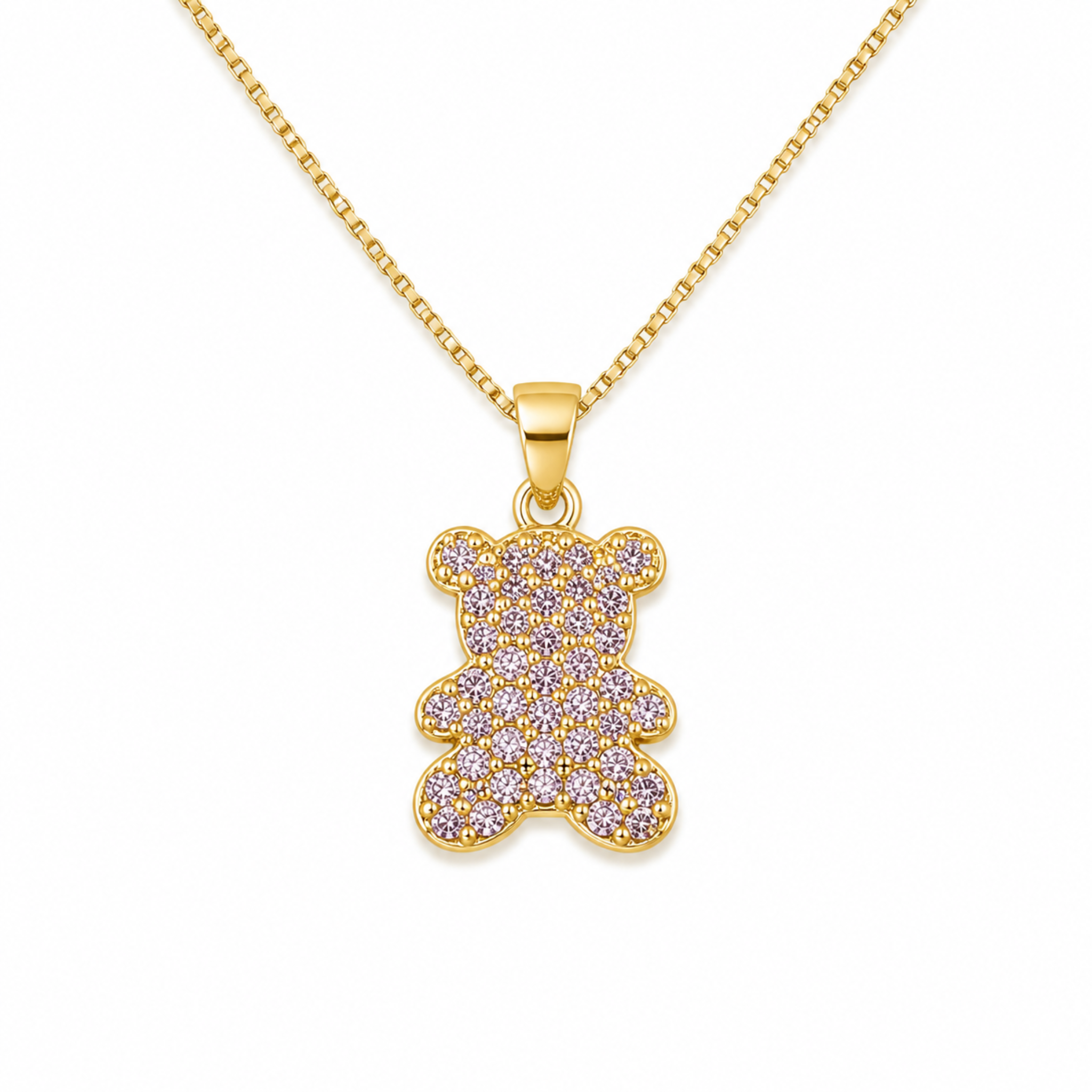 Image of Violet Bear Necklace