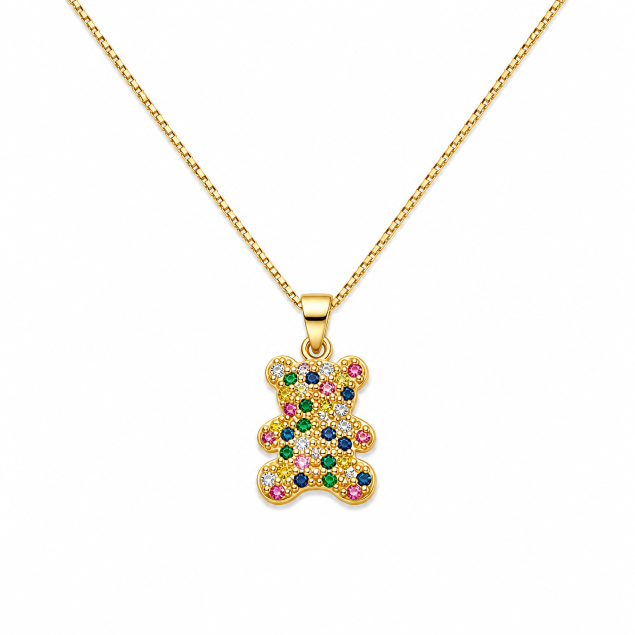 Image of Rainbow Bear Necklace