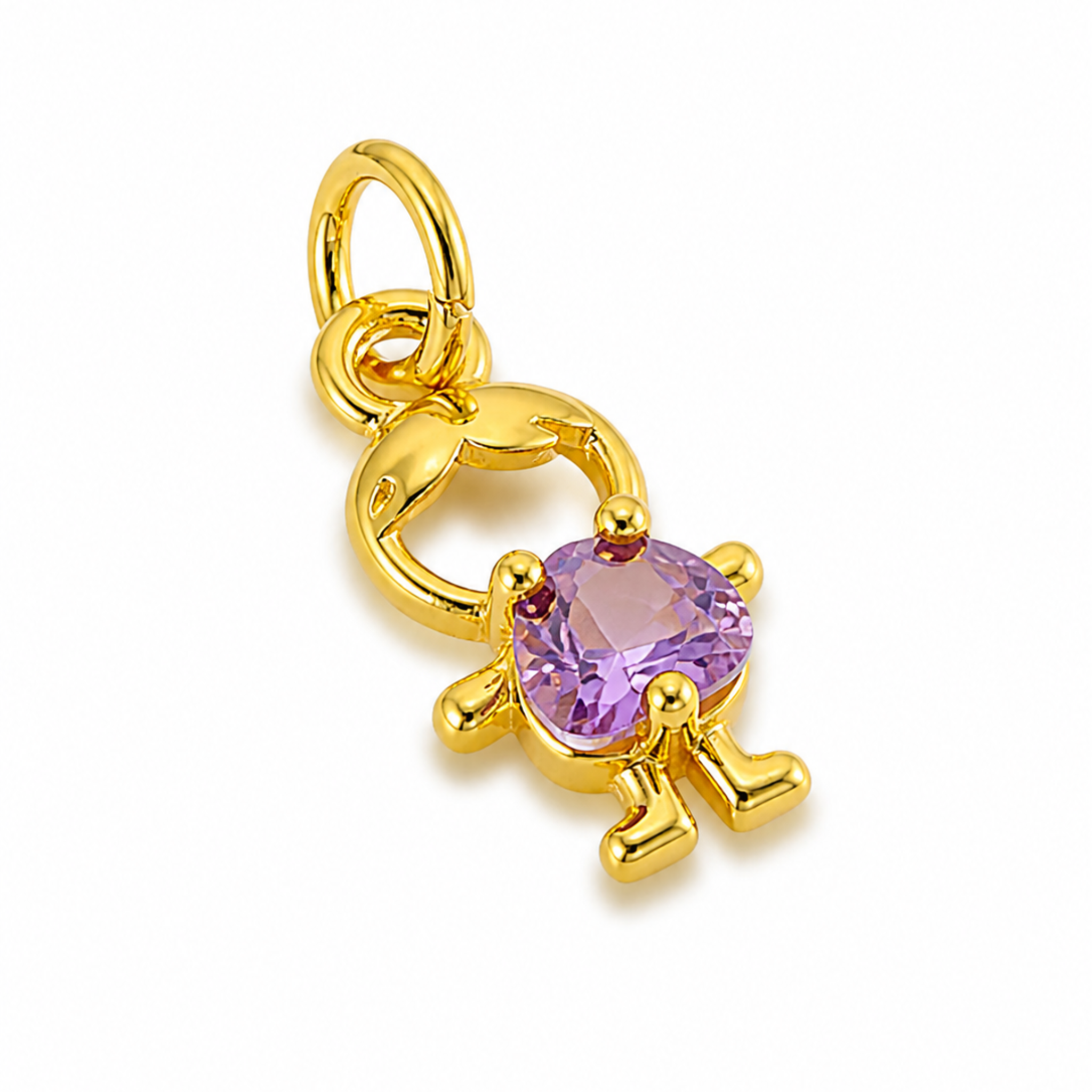 Image of Theo Purple Heart Pendant