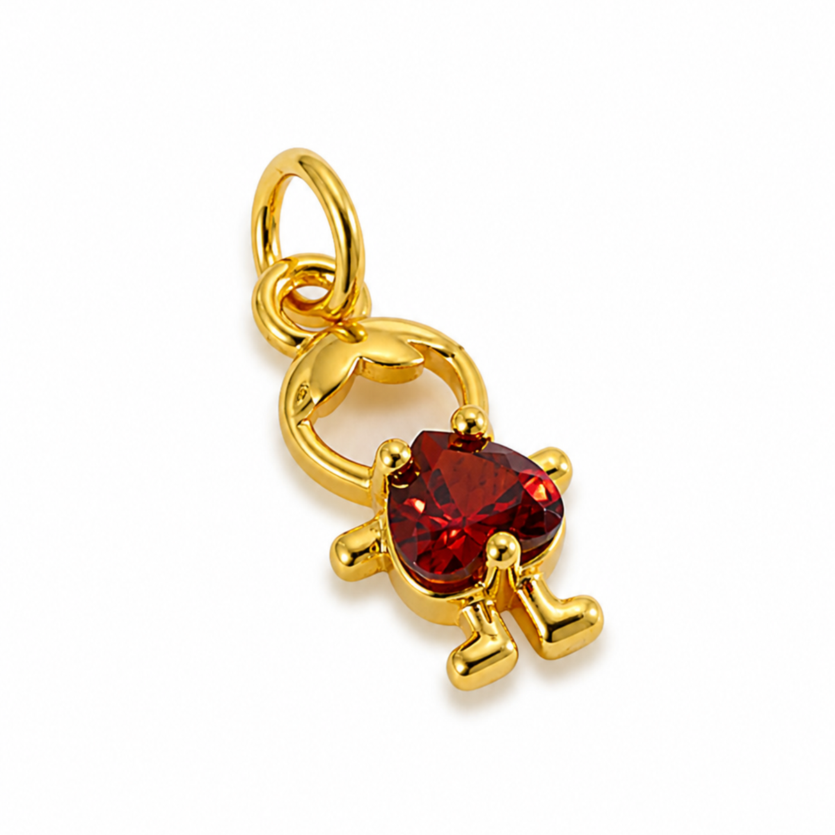 Jack Red Heart Pendant