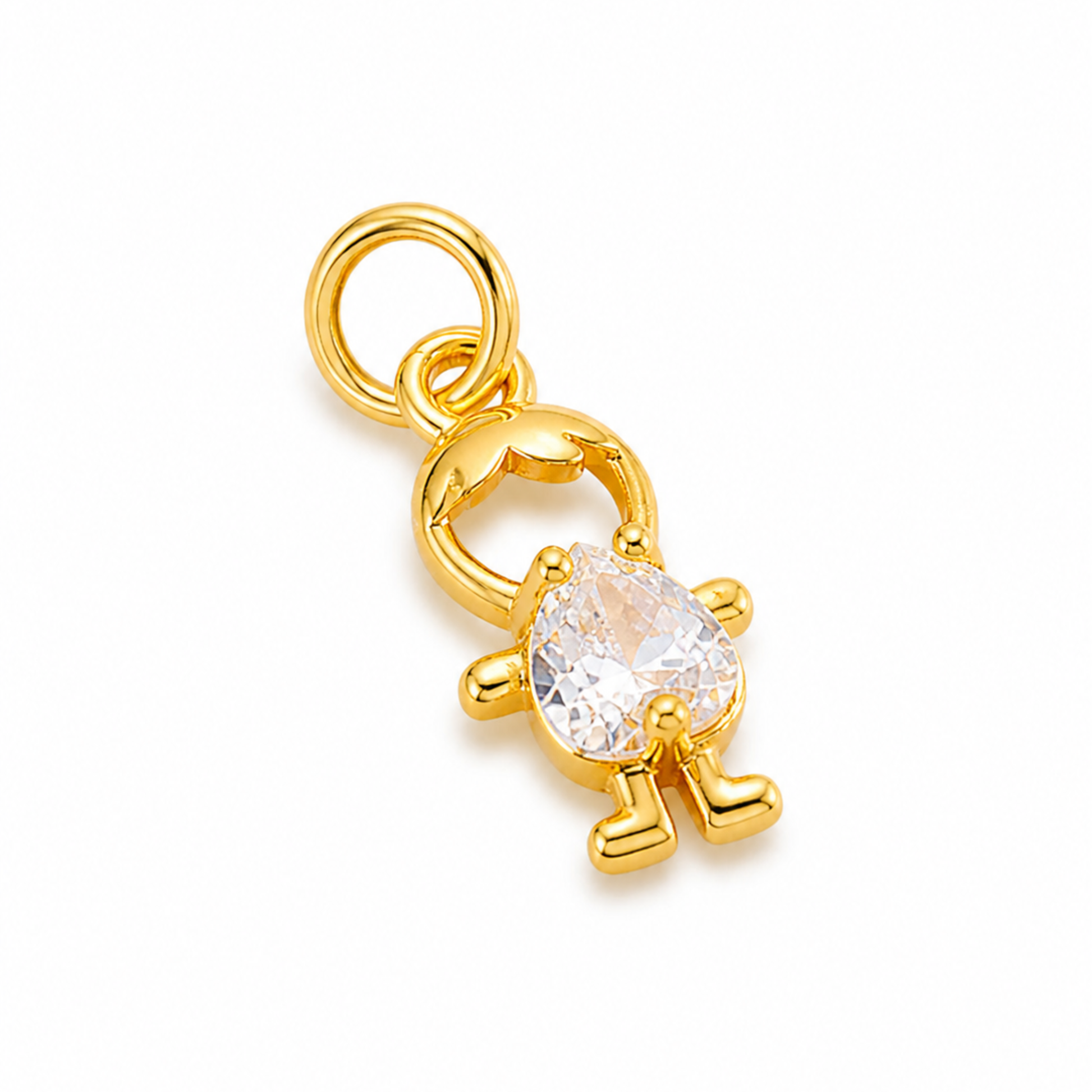 Noah White Heart Pendant