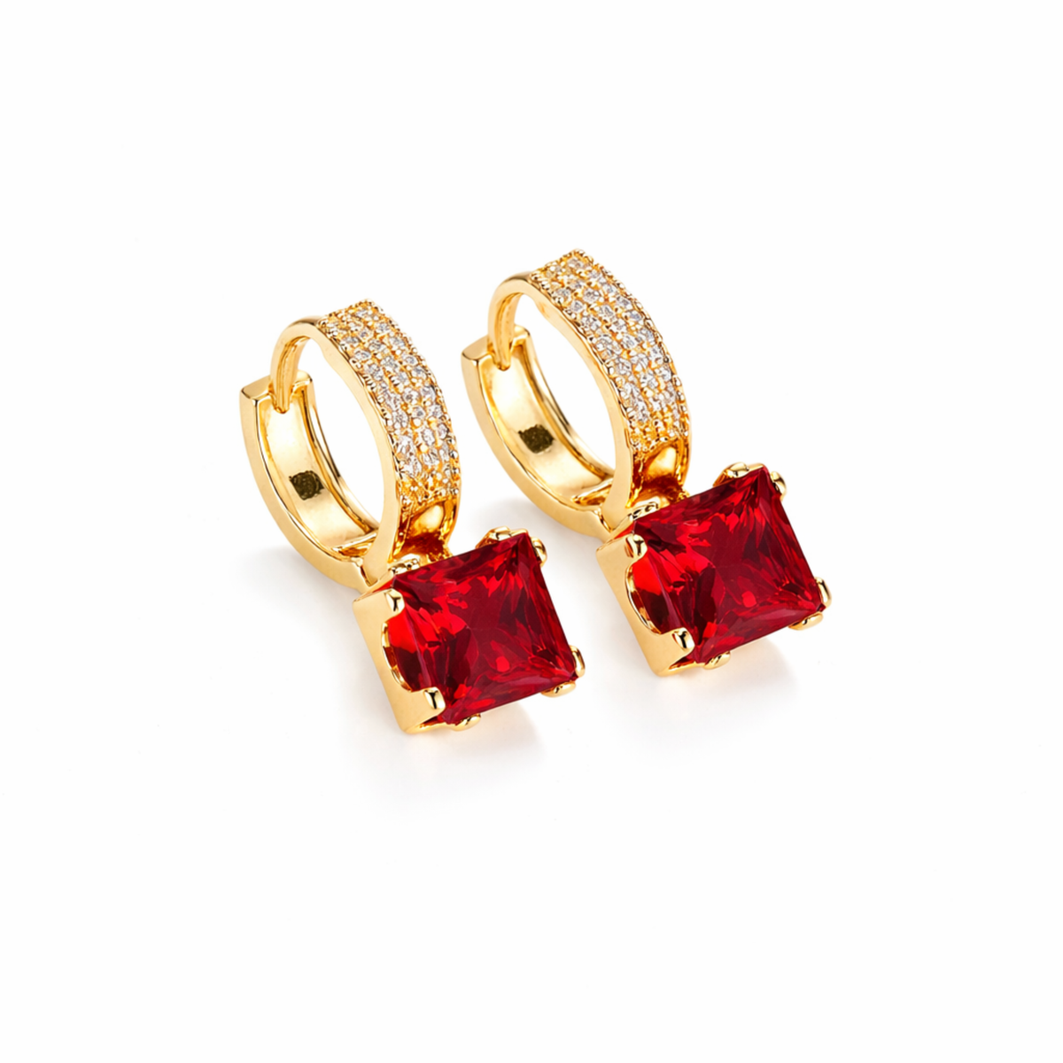 The Ruby Drop Studs