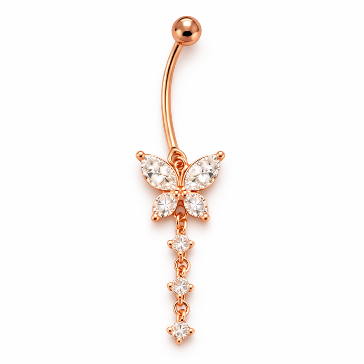 Seren Rose Belly Button Ring