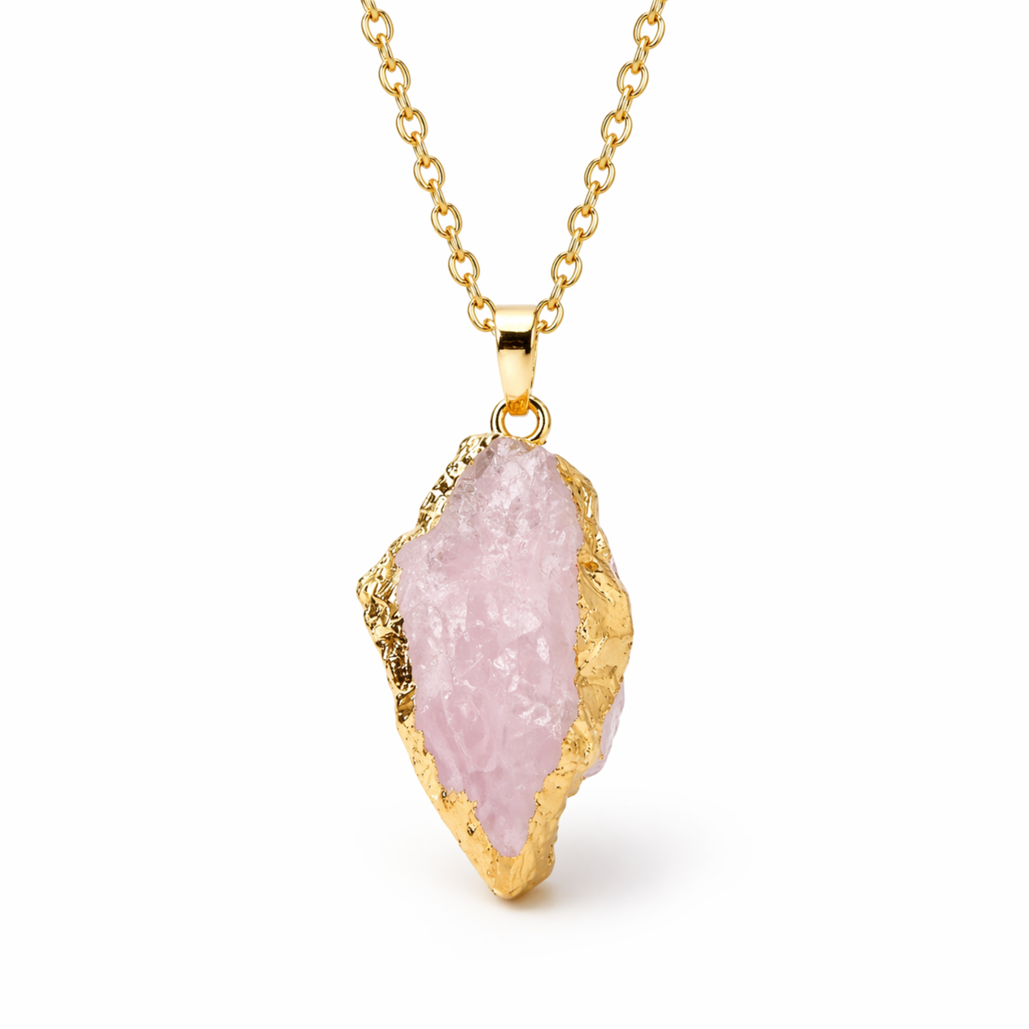 Image of Rose Quartz Stone Necklace