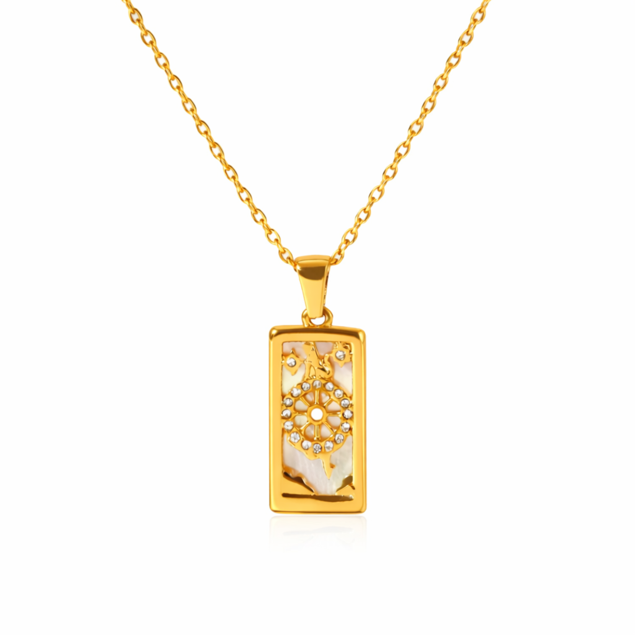 Image of Sundial Charm Necklace